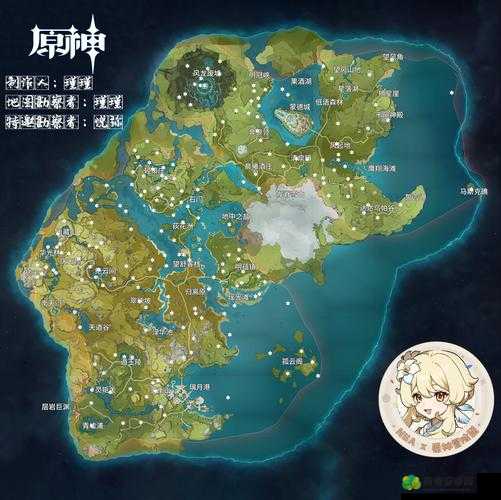 原神地图资料，探索提瓦特大陆的每一个角落